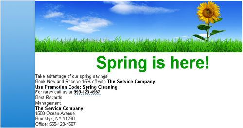 scheduling manager email feature